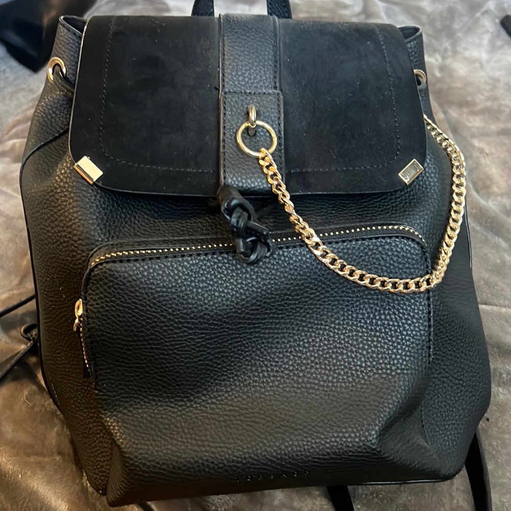 Topshop Faux Leather Backpack